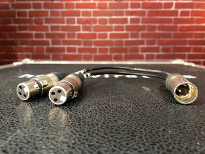 XLR3m-XLR3f/f – Y-Adapterkabel
