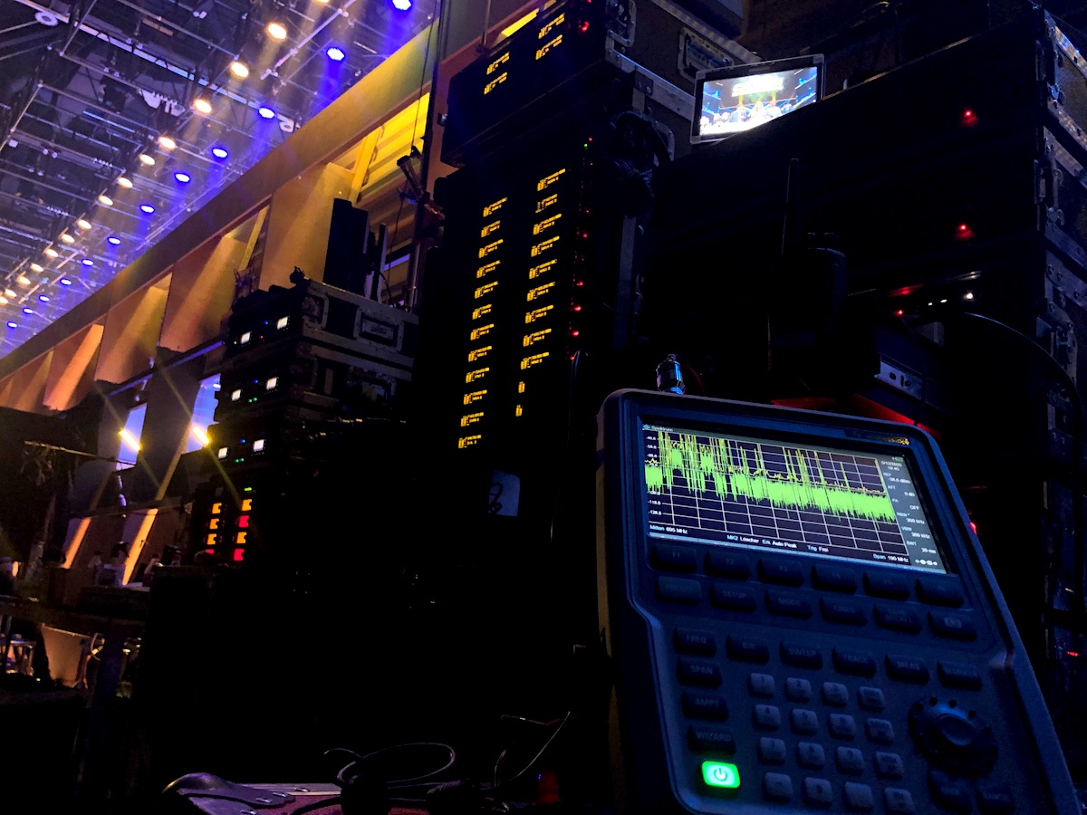 Frequenzmanagement & -monitoring, Rental HF-Technik | Sennheiser, Shure, Motorola, DPA, Neumann | Mikrofon & In-Ear-Monitoring | Konzert, Touring, TV-Broadcast, Film | hdg-wireless | professional wireless management & monitoring
 | Pic:1